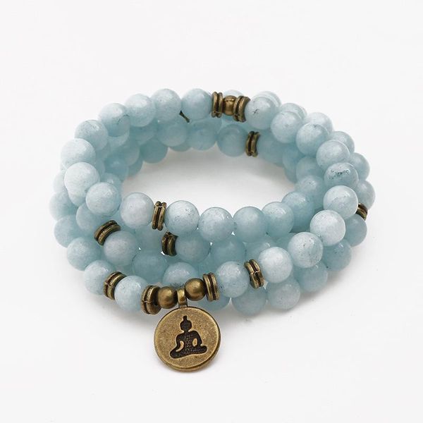 beaded, strands drop fashion 108 mala natural sky blue stone lotus pendant bracelet energy yoga or necklace for women jewelry, Black
beaded, strands drop fashion 108 mala natural sky blue stone lotus pendant bracelet energy yoga or necklace for women jewelry, Black