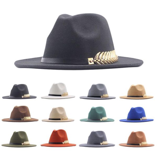 wide brim hats for women fedora street dancer men solid belt dress formal wedding sombreros de mujer, Blue;gray
wide brim hats for women fedora street dancer men solid belt dress formal wedding sombreros de mujer, Blue;gray