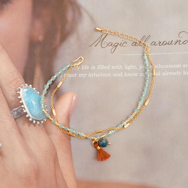 charm bracelets fashion stone beads bracelet color square glass crystal chain delica tassel pearl women's pulsera miyuki, Golden;silver
charm bracelets fashion stone beads bracelet color square glass crystal chain delica tassel pearl women's pulsera miyuki, Golden;silver