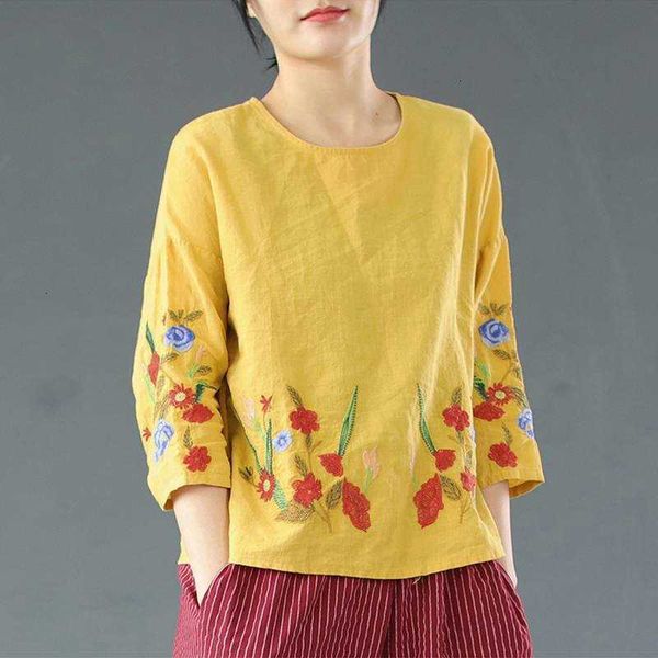 women's blouses & shirts blouses casual blusas summer blouse plus size linen fashion floral embroidery female long sleeve tee s 03x3, White
women's blouses & shirts blouses casual blusas summer blouse plus size linen fashion floral embroidery female long sleeve tee s 03x3, White