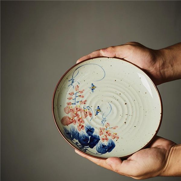 dishes & plates ceramic tableware hand-painted round plate porcelain soup household retro dish underglaze color style flower ho
dishes & plates ceramic tableware hand-painted round plate porcelain soup household retro dish underglaze color style flower ho
