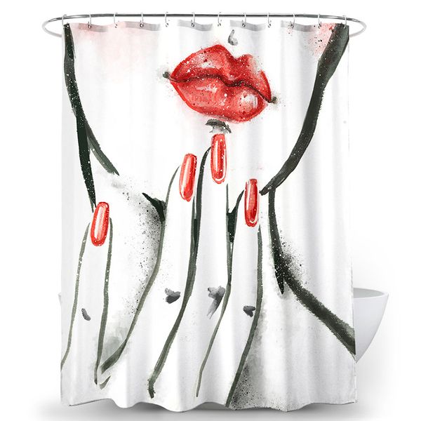 3d digital printing abstract red lips women shower curtains waterproof polyester bathroom door curtains
3d digital printing abstract red lips women shower curtains waterproof polyester bathroom door curtains