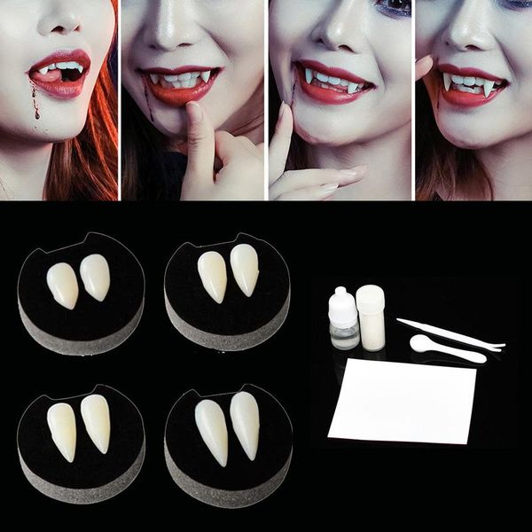 party decoration 1 pairs vampire teeth fangs dentures props halloween costume false solid glue denture adhesive decor
party decoration 1 pairs vampire teeth fangs dentures props halloween costume false solid glue denture adhesive decor