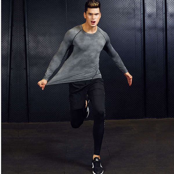 tracksuits three men's fitness piece long sleeve running training tights gym scale suit, Gray
tracksuits three men's fitness piece long sleeve running training tights gym scale suit, Gray