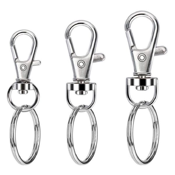keychains l5ya 100 pcs swivel snap hooks with key rings lobster claw clasps s/m/l assorted sizes for diy crafts keychain clip lanyard, Silver
keychains l5ya 100 pcs swivel snap hooks with key rings lobster claw clasps s/m/l assorted sizes for diy crafts keychain clip lanyard, Silver