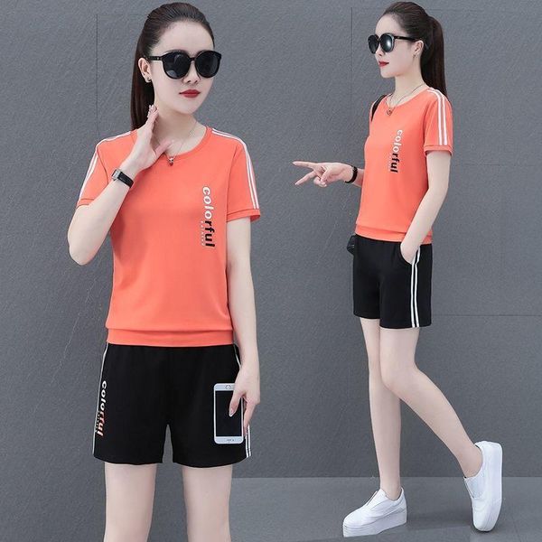 women's tracksuits short sleeve two piece set women pant suits 2021 summer womens korean casual o-neck t-shirt shorts fashion clothes, Gray
women's tracksuits short sleeve two piece set women pant suits 2021 summer womens korean casual o-neck t-shirt shorts fashion clothes, Gray