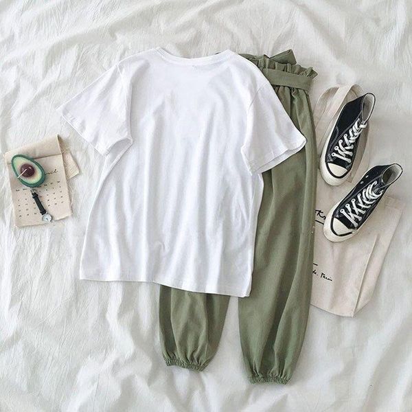 casual dresses female students wild simple t-shirt summer loose harem pants suit white shirt + green two-piece m3di, Black;gray
casual dresses female students wild simple t-shirt summer loose harem pants suit white shirt + green two-piece m3di, Black;gray