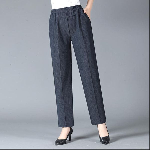 middle aged casual autumn women capri spring grandma mother elastic waist trouser plus size black gray pants with pockets clothes, Black;white
middle aged casual autumn women capri spring grandma mother elastic waist trouser plus size black gray pants with pockets clothes, Black;white