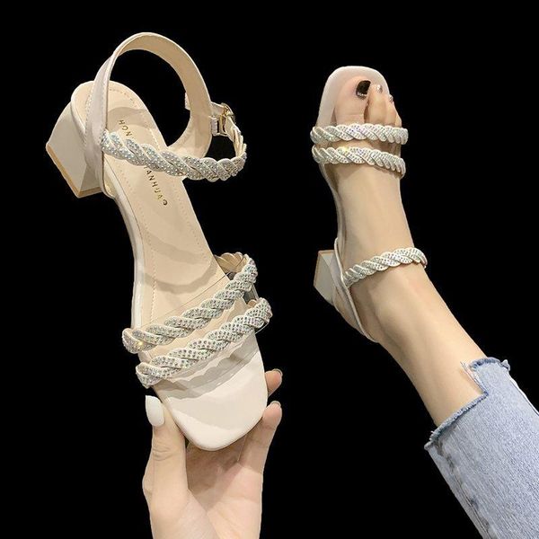 sandals comfortable square heel female summer 2021 fashion temperament buckle high wild fairy style, Black
sandals comfortable square heel female summer 2021 fashion temperament buckle high wild fairy style, Black