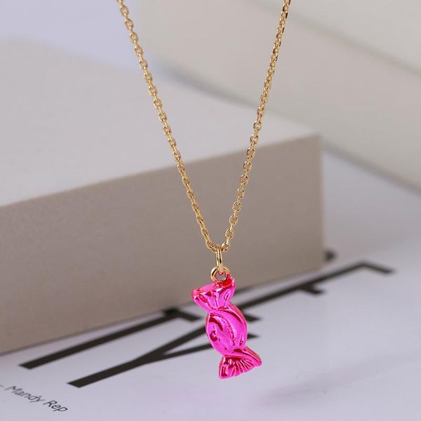 pendant necklaces european and american niche design cute style small fresh pink candy necklace clavicle chain lady gift, Silver
pendant necklaces european and american niche design cute style small fresh pink candy necklace clavicle chain lady gift, Silver