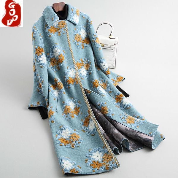women's fur & faux real coat female vintage long sheep shearing jacket women clothes 2021 korean floral wool coats jackets hiver 14, Black
women's fur & faux real coat female vintage long sheep shearing jacket women clothes 2021 korean floral wool coats jackets hiver 14, Black