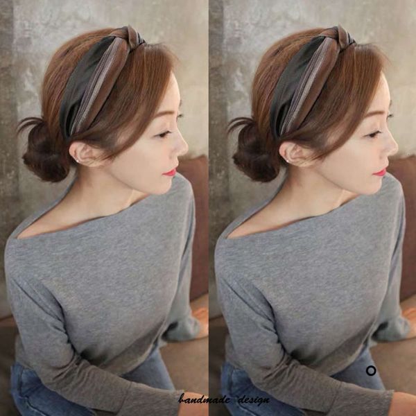 hairband net red with simple fashion hairpin wide edge pressing out headband headdress, Black;brown
hairband net red with simple fashion hairpin wide edge pressing out headband headdress, Black;brown
