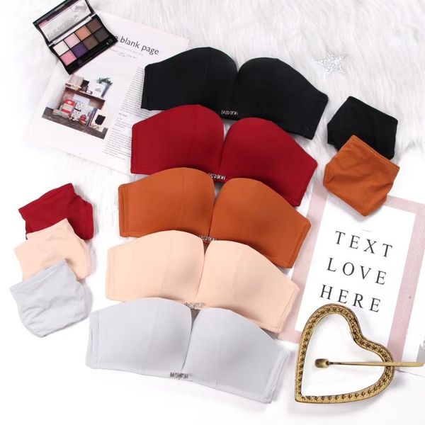 bras women invisible bra strapless push up lingerie backless underwear fashion one-piece bralette seamless 3/4 cup brassiere, Red;black
bras women invisible bra strapless push up lingerie backless underwear fashion one-piece bralette seamless 3/4 cup brassiere, Red;black