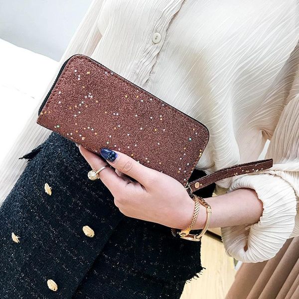 wallets 2021 korean women's multi-card long zip wallet sequin clutch bag money clip phone women, Red;black
wallets 2021 korean women's multi-card long zip wallet sequin clutch bag money clip phone women, Red;black