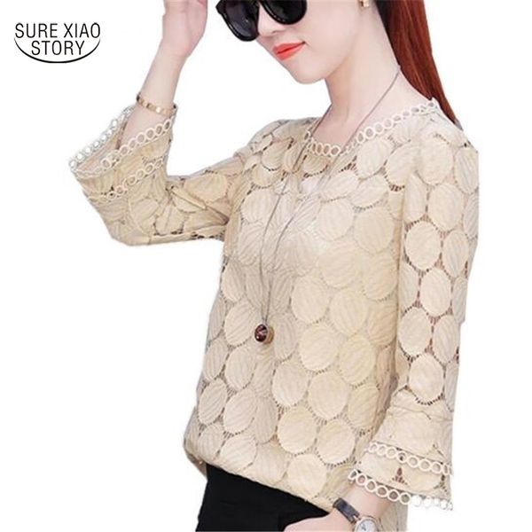 autumn casual shirt hollow out loose lace white women blouse long sleeves 225e 30 210415
autumn casual shirt hollow out loose lace white women blouse long sleeves 225e 30 210415