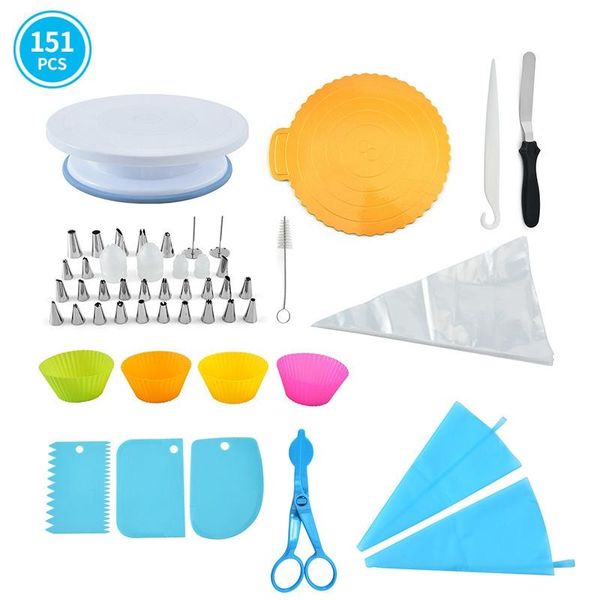 baking & pastry tools 151pcs/set cake decorating turntable set kit party kitchen gadget sets dessert supplies
baking & pastry tools 151pcs/set cake decorating turntable set kit party kitchen gadget sets dessert supplies