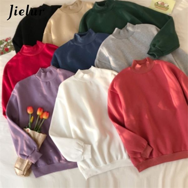 hoodies women winter solid color fleece korean harajuku sweatshirt long sleeve basic womens pullover 9 colors 210426, Black
hoodies women winter solid color fleece korean harajuku sweatshirt long sleeve basic womens pullover 9 colors 210426, Black