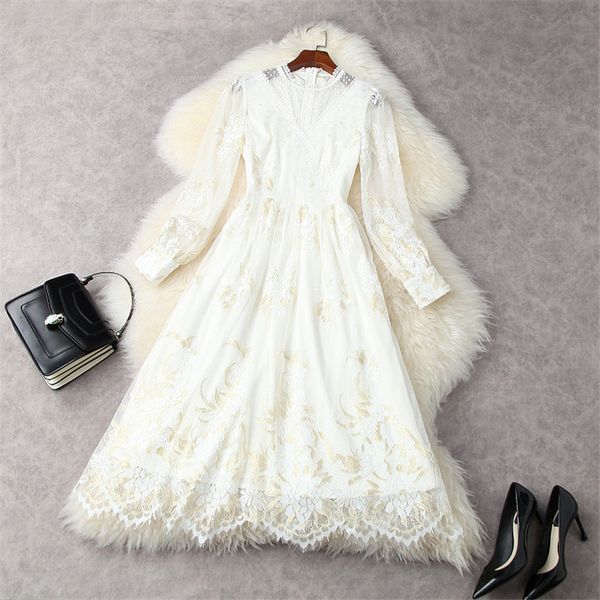 spring runway fashion hollow out of the ribbon princess party dress women's fashionable high-quality robes, Black;gray
spring runway fashion hollow out of the ribbon princess party dress women's fashionable high-quality robes, Black;gray