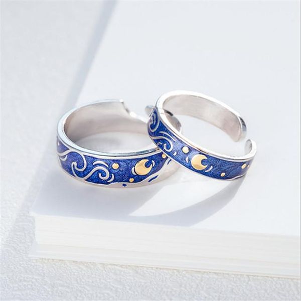 real 925 sterling silver vintage blue ring adjustable for fashion women party fine jewelry punk accessories gift cluster rings, Golden;silver
real 925 sterling silver vintage blue ring adjustable for fashion women party fine jewelry punk accessories gift cluster rings, Golden;silver
