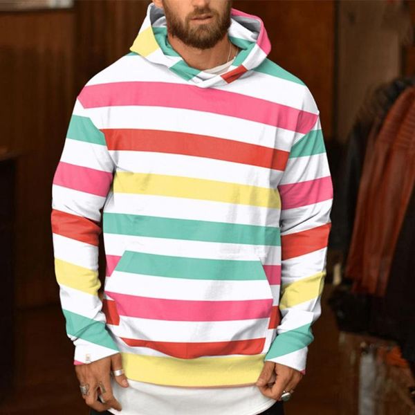 men's hoodies & sweatshirts rainbow striped print pullover hoodie men pocket autumn long sleeve hooded male warm sweatshirt streetwear, Black
men's hoodies & sweatshirts rainbow striped print pullover hoodie men pocket autumn long sleeve hooded male warm sweatshirt streetwear, Black