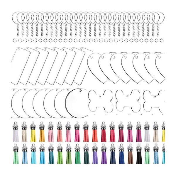 keychains 160 pcs acrylic keychain blanks including 4 different shape, tassel pendant and key rings for diy projects crafts, Silver
keychains 160 pcs acrylic keychain blanks including 4 different shape, tassel pendant and key rings for diy projects crafts, Silver