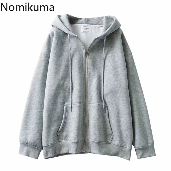 nomikuma oversized hooded sweatshirt coat autumn winter plus velet thicken women hoodies jacket causal long sleeve hoody 6c237 210427, Black
nomikuma oversized hooded sweatshirt coat autumn winter plus velet thicken women hoodies jacket causal long sleeve hoody 6c237 210427, Black
