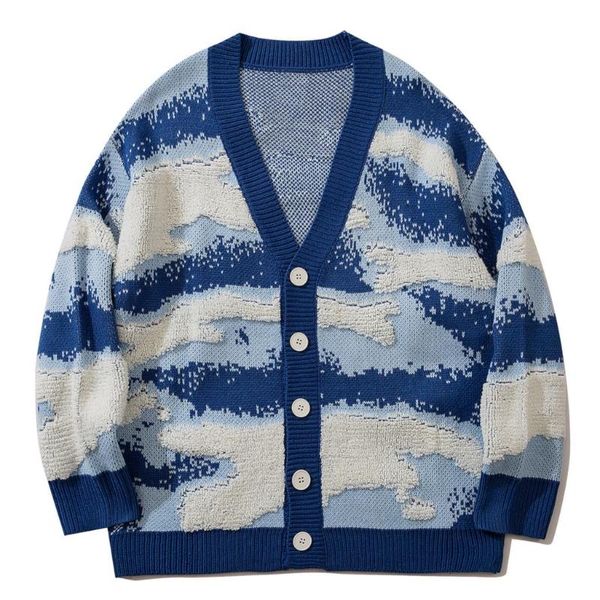 men's sweaters harajuku flocking pattern cardigan sweater men streetwear casual knitted jacket coat outwear unisex, White;black
men's sweaters harajuku flocking pattern cardigan sweater men streetwear casual knitted jacket coat outwear unisex, White;black