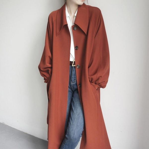 women's trench coats caramel windbreaker single breasted lace up pocket lantern sleeve female overcoat cashmere coat 21 autumn fashion, Tan;black
women's trench coats caramel windbreaker single breasted lace up pocket lantern sleeve female overcoat cashmere coat 21 autumn fashion, Tan;black