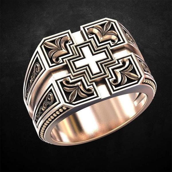 cluster rings vintage carved christ cross ring for men punk style stainless steel gold engagement wedding jewelry christmas gift, Golden;silver
cluster rings vintage carved christ cross ring for men punk style stainless steel gold engagement wedding jewelry christmas gift, Golden;silver