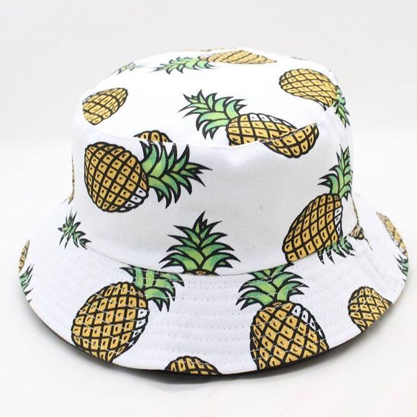 cloches 2021 two sided pineapple print bucket hat fisherman outdoor travel sun cap hats for men and women 484, Blue;gray
cloches 2021 two sided pineapple print bucket hat fisherman outdoor travel sun cap hats for men and women 484, Blue;gray