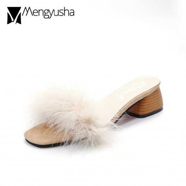 slippers feather open toe slides thick high heels ladies 2021 summer est fluffy furry sandals woman 2 styles ruffles slip on, Black
slippers feather open toe slides thick high heels ladies 2021 summer est fluffy furry sandals woman 2 styles ruffles slip on, Black
