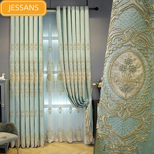curtain & drapes high-end european-style luxury embroidered blackout curtains for iving room and bedroom finished gauze custom made
curtain & drapes high-end european-style luxury embroidered blackout curtains for iving room and bedroom finished gauze custom made