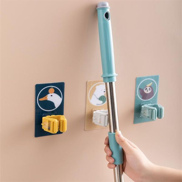 hooks & rails 1/2pcs adhesive multi-purpose wall mounted mop broom organizer holder rackbrush hanger strong for kitchen bathroom
hooks & rails 1/2pcs adhesive multi-purpose wall mounted mop broom organizer holder rackbrush hanger strong for kitchen bathroom