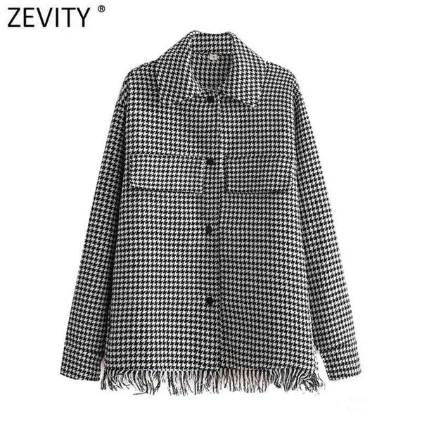 women vintage trimming tassel decoration houndstooth shirt coat female long sleeve casual outwear jackets chic ct674 210420, Black;brown
women vintage trimming tassel decoration houndstooth shirt coat female long sleeve casual outwear jackets chic ct674 210420, Black;brown