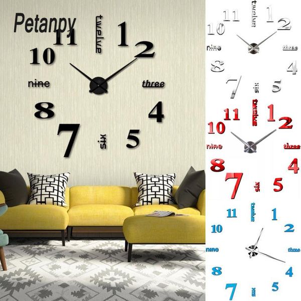 wall clocks 2021 home decoration big mirror clock modern design 3d diy large decorative watch unique gift
wall clocks 2021 home decoration big mirror clock modern design 3d diy large decorative watch unique gift