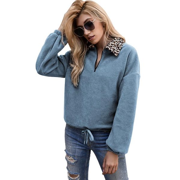 women's hoodies & sweatshirts women color block pullover long sleeve leopard lapel drawstring autumn and winter zipper, Black
women's hoodies & sweatshirts women color block pullover long sleeve leopard lapel drawstring autumn and winter zipper, Black
