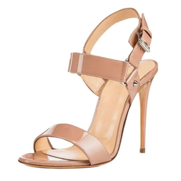 sandals summer simple fashion thin high heel buckle strap solid patent leather ladies shoes four color women normal size, Black
sandals summer simple fashion thin high heel buckle strap solid patent leather ladies shoes four color women normal size, Black