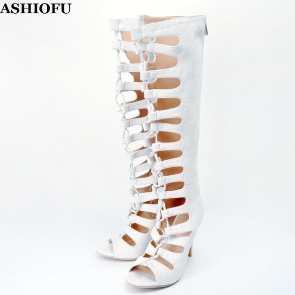 boots ashiofu handmade ladies high heel autumn cut-out party prom knee open-toe dress evening fashion shoes, Black
boots ashiofu handmade ladies high heel autumn cut-out party prom knee open-toe dress evening fashion shoes, Black