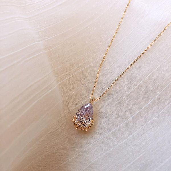 pendant necklaces all-match simple everyday versatile necklace for women generous crystal water drop elegant fashion jewelry, Silver
pendant necklaces all-match simple everyday versatile necklace for women generous crystal water drop elegant fashion jewelry, Silver