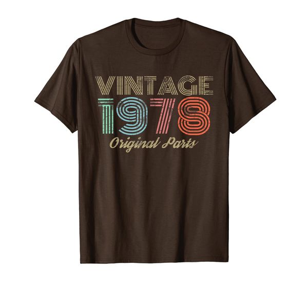 vintage 1978 t-shirt retro 70's-41st birthday tee, White;black 
vintage 1978 t-shirt retro 70's-41st birthday tee, White;black
