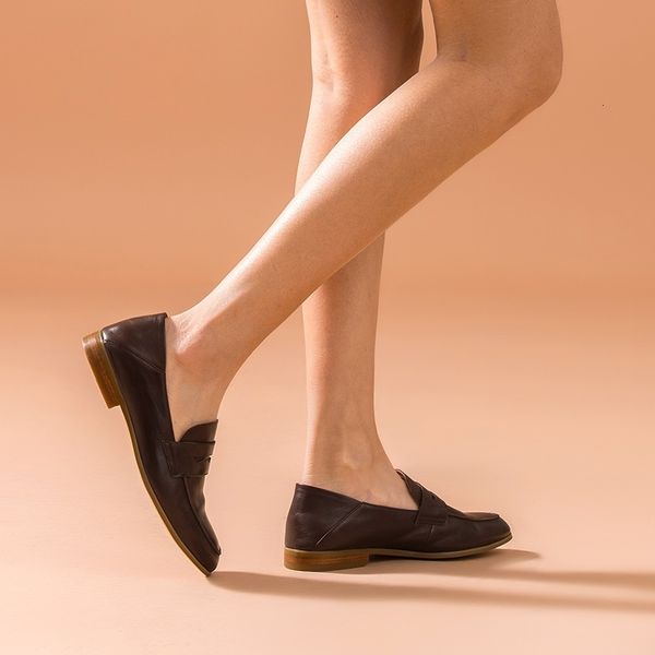 dress shoes penny loafers women genuine cow leather slip on round toe moccasin flats spring autumn lady shoes handmade 27225, Black
dress shoes penny loafers women genuine cow leather slip on round toe moccasin flats spring autumn lady shoes handmade 27225, Black