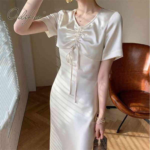 elegant satin slip dress draped drawstring silk shiny summer women minimalist vintage chic party midi 210513, Black;gray
elegant satin slip dress draped drawstring silk shiny summer women minimalist vintage chic party midi 210513, Black;gray