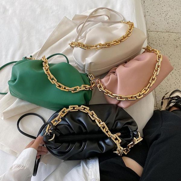 evening bags elegant women chain bag leather shoulder handbags female clutch party purse cloud underarm totes
evening bags elegant women chain bag leather shoulder handbags female clutch party purse cloud underarm totes