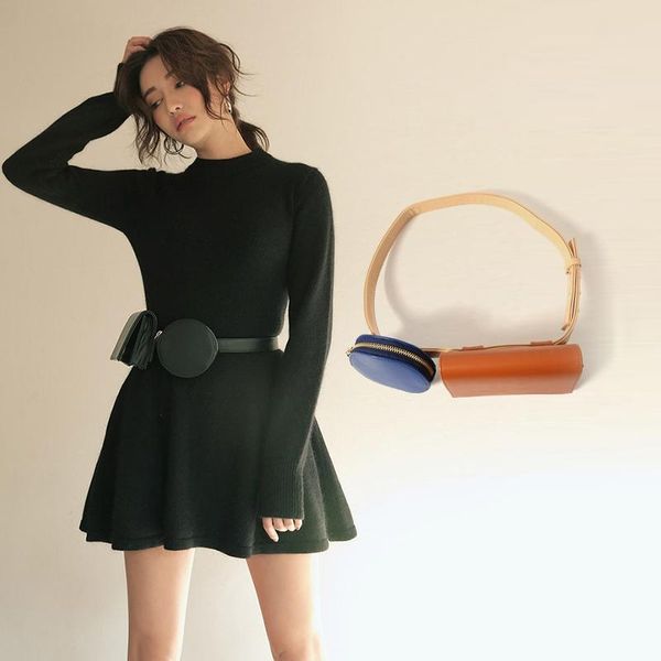 fashion 2pcs/lot round purse waist bag patchwork simple style flap whit bags for women
fashion 2pcs/lot round purse waist bag patchwork simple style flap whit bags for women