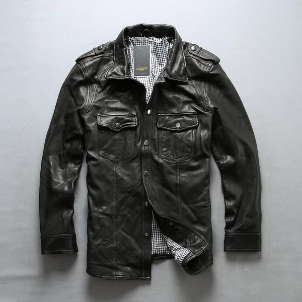 men's leather & faux 2021 motorcycle genuine jacket large size black real sheepskin riding biker vintage brand coats
men's leather & faux 2021 motorcycle genuine jacket large size black real sheepskin riding biker vintage brand coats