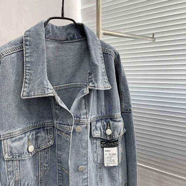 super design medium length denim jacket women's loose and slim long sleeve jacket, Black;brown
super design medium length denim jacket women's loose and slim long sleeve jacket, Black;brown