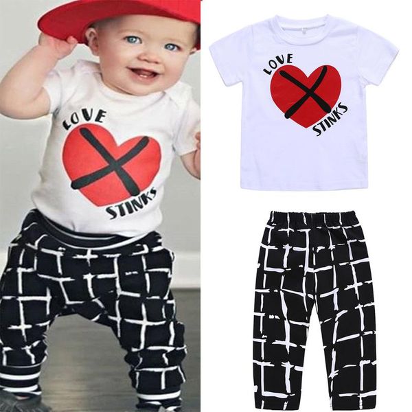 toddler kids baby boys girls heart print t shirt plaid pants outfits set 6m-5y explosive premium suit clothing sets, White
toddler kids baby boys girls heart print t shirt plaid pants outfits set 6m-5y explosive premium suit clothing sets, White