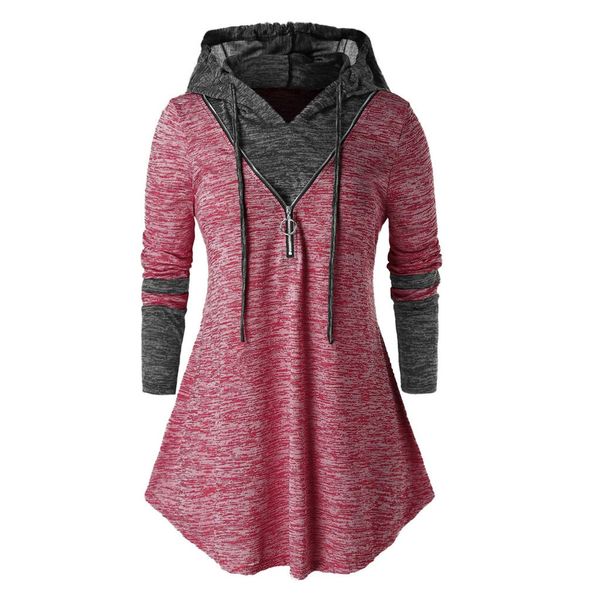 plus size dresses large long sleeve tie dye contrast stitched hooded zipper t-shirt
plus size dresses large long sleeve tie dye contrast stitched hooded zipper t-shirt
