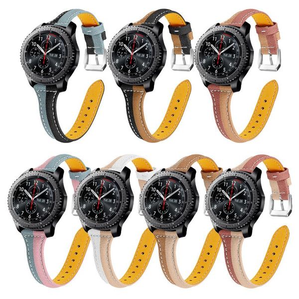 watch bands 22mm fashion leather strap for samsung galaxy 46mm band gear s3 frontier/classic bracelet, Black;brown
watch bands 22mm fashion leather strap for samsung galaxy 46mm band gear s3 frontier/classic bracelet, Black;brown