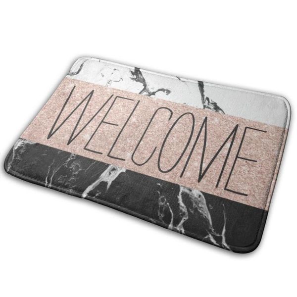 black white marble rose gold color block stripes doormats door mat carpet non-slip floor ultra absorbent entrance decor carpets
black white marble rose gold color block stripes doormats door mat carpet non-slip floor ultra absorbent entrance decor carpets